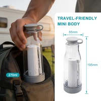 Bidé Portátil Recargable de Viaje para Higiene Femenina, Boquilla Ajustable de 180 Grados, Bidé con Batería, Rosca Universal Compatible con Cualquier Botella de Agua