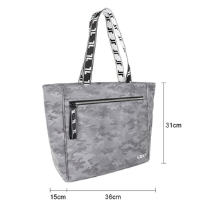 Adjustable Strap Sport <b>Travel</b> Work Top Handle Polyester Large Camouflage Shoulder Zipper Handbag Foldable Corduroy <b>Tote</b> Bag - Product Image 6
