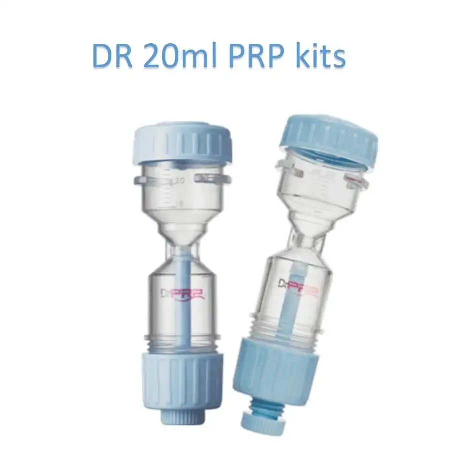 Tubo de plasma rico en plaquetas DR PRP de 20ml Material plástico PE estéril Kits de sistema de fácil operación y centrífuga