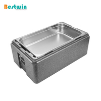GN Pan Inklusive 32L EPP Foam Catering Restaurant Kühlbox Warm halten Wärme transport behälter Isolierter Lebensmittel pfannen träger