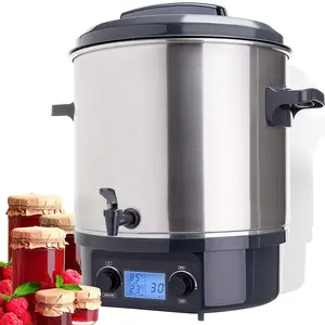 Digital Display Commercial Food Processor Stainless Steel Mull Wine Cooker Canning Kettle