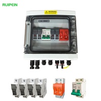 Boîtier de Combinaison Photovoltaïque Solaire DC1000V avec Protection Contre les Surtensions et la Foudre, Étanchéité IP65 pour Utilisation Extérieure, 6 Prises, Courant Nominal 63A/32A