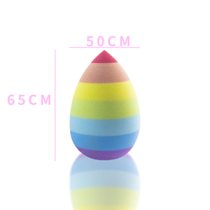 Offre Spéciale arc-en-ciel couleur beauté maquillage mélangeur maquillage éponge bouffée sans latex avec marque privée - Product Image 4