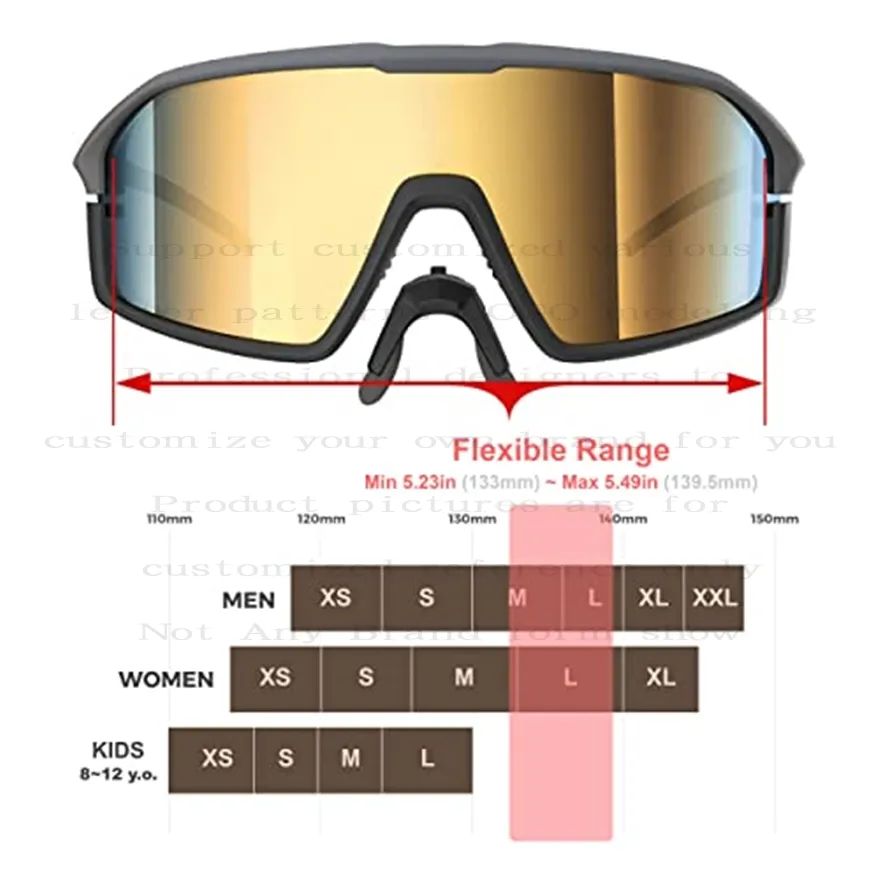 Lentes de sol kacamata bersepeda terpolarisasi, untuk pria wanita, olahraga luar ruangan, bisbol, lari, golf, voli