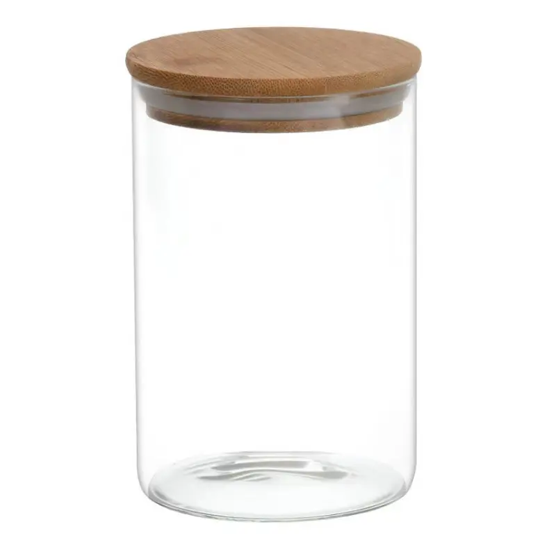 Pot en verre de forme ronde pour la gelée de miel, vente en gros, conteneur de stockage des aliments de différentes tailles, pot en verre avec couvercle hermétique 200ml 550ml