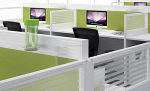 Mesa de Trabajo modular moderna para 6 personas, muebles de oficina, escritorio, cubículo, particiones, marco de acero - Product Image 2