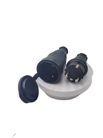 Adaptateur de prise d'extension industrielle femelle SCHUKO en caoutchouc et cuivre européen 16A 220V-250V 2P+E IP44 étanche pour alimentation électrique