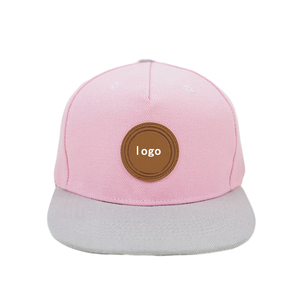 Tappo a punta piatta in cotone <span class=keywords><strong>rosa</strong></span> con 100% a scatto in plastica regolabile con Logo a buon mercato - Product Image 5