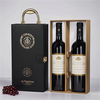 Caja de Embalaje de Lujo para Botellas de Vino, Personalizada con Logotipo, Impermeable, de Cartón Rígido con Esponja, para Regalo