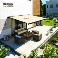 Hooeasy Stores et auvents de portes et auvents en aluminium pour maison extérieure en aluminium fixe