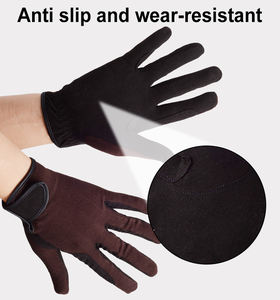 Top One 1 paire hommes femmes garçons anti-dérapant écran tactile marron travail course cheval équestre gants d'équitation - Product Image 5