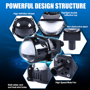 Carolyn W40 Nouveau Design 3.0 Pouces 120W Biled LED Phare Projecteur Lentille 6000K 24000 Lumen <span class=keywords><strong>Installation</strong></span> Non Destructive - Product Image 3