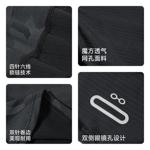 Qianqianwo Cycling Mask Full Face Mesh Breathable Summer Unisex Tactical Head Cover - Product Image 3