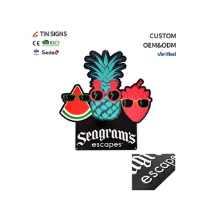 Insegna <span class=keywords><strong>in</strong></span> Alluminio Decorativa Personalizzata, Stile Vintage Retrò, Fustellata e Goffrata per Arredamento Casa - Product Image 1