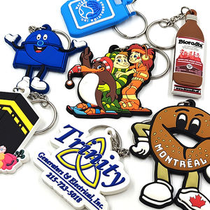 سلاسل مفاتيح من السيليكون والمطاط الناعم والبلاستيك PVC، هدايا إعلانية تجارية عالية الجودة، عينات مجانية من المصنع، بيع مباشر بالجملة - Product Image 1