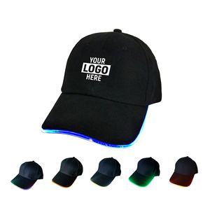 Casquette de baseball LED personnalisée avec logo, vente en gros, accessoires de fête en plein air, casquette LED de haute qualité avec visière lumineuse - Product Image 2