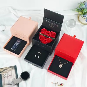 Flower jewelry jewelry <b>box</b> for storing diamond and colored gemstone rings and necklaces - in stock now - Product Image 4