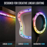 Strip Led warna impian Ws2811 Rgbic mengejar Pixel 12v 24v 420led 720Led dapat disesuaikan piksel COB Digital Ws2811 Strip Led
