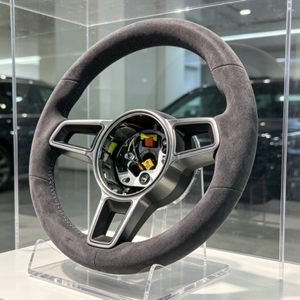 Volante Deportivo Completo de Alcántara para <span class=keywords><strong>Porsche</strong></span> 991 991.2 992 718 Boxster Cayman Macan <span class=keywords><strong>Cayenne</strong></span> 958, Volante de Repuesto Deportivo - Product Image 2