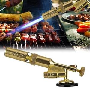 Mini Encendedor de Antorcha con Brújula, Resistente al Viento, Recargable con Butano, Alta Temperatura, Tanque Visible, para Barbacoa, Cigarros, Moxibustión, Encendedor de Fuego - Product Image 4