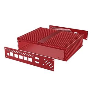 กล่องควบคุมอะลูมิเนียมอัลลอยด์แบบติดผนัง ขนาด 200x215x50 มม. ป้องกันระดับ IP54 แบบแยกส่วน พร้อมพื้นผิวอะโนไดซ์และหูยึด - Product Image 4