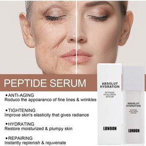 Bouteille de sérum de <span class=keywords><strong>visage</strong></span> de soins de la peau <span class=keywords><strong>anti</strong></span>-âge blanchissant d'acide hyaluronique de niacinamide de vitamine C pour la peau rougeoyante, production de collagène - Product Image 1