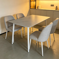 Table de salle à manger/bord de table en MDF compacte, multifonctionnelle, étanche et moderne, idéale pour petits appartements, balcons et patios – Vente en gros à prix réduit
