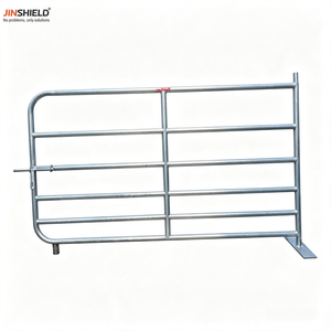 Portail de ferme en acier à 5 rails pour entrées de pâturages et routes rurales - Product Image 1