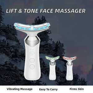 Hochwertiger Bestseller Handgehaltener USB-Aufladbarer Straffender Gesichts- und Hals-Lifting-Massager mit Vibrations- und Wärmetechnologie Tragbar - Product Image 2