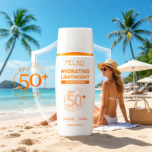 MELAO Nouveautés Phares Crème Solaire Légère à Spectre Large Fini Invisible Protection UV Résistante à la Transpiration 50ml SPF 50 - Product Image 3