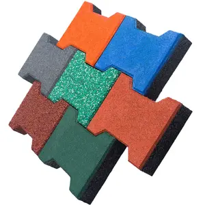 Adoquines de goma entrelazados para exteriores, baldosas de hueso de perro, ladrillo - Product Image 2