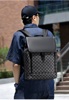 Mochila para Portátil Unisex Personalizable de PU con Cierre de Cremallera, Gran Capacidad, Certificación CE RoSH, Bolsa de Viaje Impermeable, Regalo de Navidad