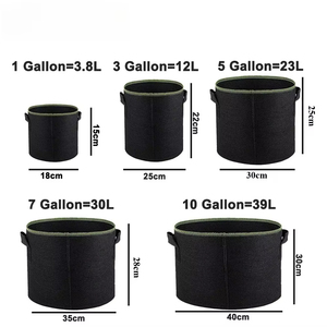 Sacs <span class=keywords><strong>de</strong></span> culture en tissu personnalisés pour plantes, 3, 5, 7, 10 gallons, pour légumes, tomates, fraises, plantes <span class=keywords><strong>de</strong></span> jardin et pommes <span class=keywords><strong>de</strong></span> terre - Product Image 6