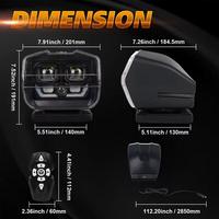 Projecteur laser haute luminosité rotatif à 360 degrés, étanche, 7500 lm, 6500 K, portée 100 m, télécommande pour camion, remorque, SUV, bateau