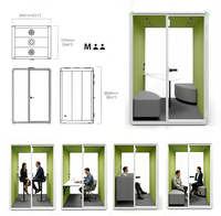 Cabina Telefónica Insonorizada Individual para Trabajo, Cabina Silenciosa para Áreas Comunes de Empresas, Espacio de Trabajo Individual sin Distracciones