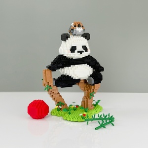 ตัวต่อพลาสติก ABS แพนด้า เมงหลาน กู่ไหล ของเล่น DIY ธีมสัตว์และธรรมชาติ - Product Image 2