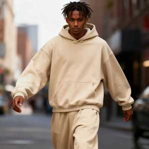 Sudadera con Capucha TKAN191D para Hombre, Primavera, Bordada, con Diseño Gráfico Personalizado, Talla Grande, Algodón Grueso de 450 g/m² - Product Image 1