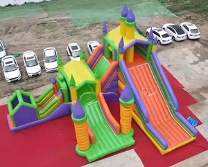 2025 nóng bán cao đánh giá ngoài trời PVC thương mại cho thuê Inflatable bóng đá chạy các chướng ngại vật tùy chỉnh kích thước - Product Image 4