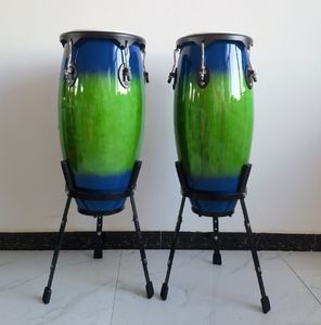 Tambours Conga 10 + 11 pouces avec processus de <span class=keywords><strong>dessin</strong></span> plusieurs couleurs électrolytiques avec logos personnalisés BOIS DE BOULEAU - Product Image 4