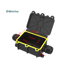 Boîtier de jonction extérieur IP68 bidirectionnel E-Weichat EW-M2068-2T 450V 40A, température de fonctionnement de -40 à +105°C, en nylon PA66
