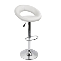 Chaise de bar moderne en cuir Pu, tabouret de bar réglable pour bar, pub et cuisine