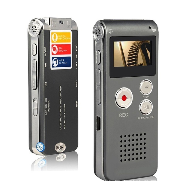 Digital Voice Activated Recorder with Player Sound Audio Recorder Professional Mini Flash Drive Recording