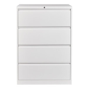 Vente flash : Armoire de classement latérale en acier moderne avec serrure, structure KD, pour la maison, le bureau, l'école, le salon, 2/3/4 tiroirs - Product Image 2