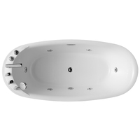 Baignoire simple intérieure moderne Baignoire autoportante en acrylique Baignoire de trempage autonome avec jets de massage