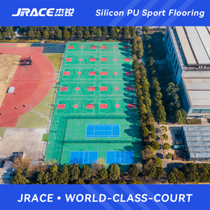 Vernice per Pavimenti da Basket JRACE, Pavimentazione Sportiva in Silicone PU, <span class=keywords><strong>Rivestimento</strong></span> Durevole Antiscivolo per Campi da Pallavolo, Uso Interno ed Esterno - Product Image 2