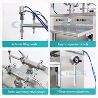 Machine de remplissage semi-automatique pour huiles, eaux, produits chimiques, cosmétiques, bières et jus
