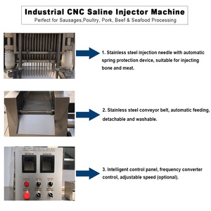 Équipement d'injection de saumure multi-aiguilles industriel en acier inoxydable pour viande, idéal pour les usines alimentaires, saucisses, bacon, <span class=keywords><strong>jambon</strong></span> - Product Image 4