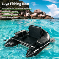 Bateau pneumatique de pêche 1,7 m pour une personne, double coque en PVC avec pagaie, pompe, siège et rangement, capacité 160 kg pour lac