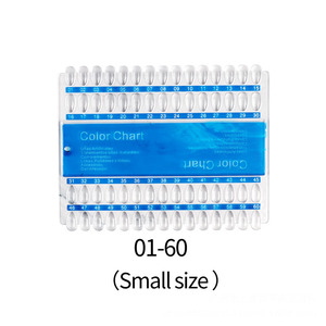 Présentoir de nuancier de vernis à ongles 60/120 couleurs, carte de couleurs carrée en plastique pour la pratique en salon de manucure - Product Image 6