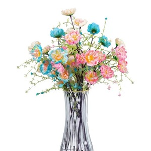 Vente en gros Rhododendron artificiel fleur papillon rose <span class=keywords><strong>coucou</strong></span> immortel coloré décoration de mariage maison ornements de salon - Product Image 1